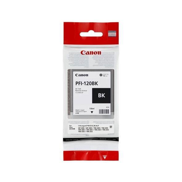 Canon PFI120 Black Ink TM RANGE - 130ML