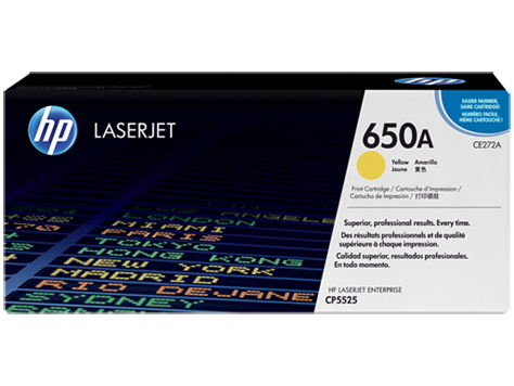 HP 650A YELLOW TONER 15000 PAGE YIELD FOR CLJ CP5520