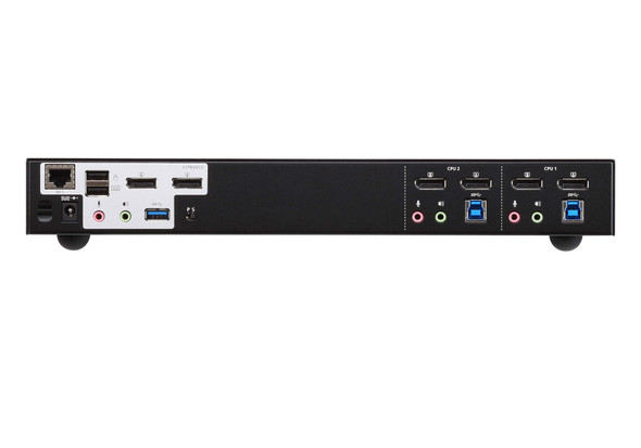 2 Port USB 3.0 4K Dual DisplayPort KVMP Switch, support up to 4K DCI (4096 x 2160 @ 60 HZ), supports MST on DP 1.2 compliant inputs