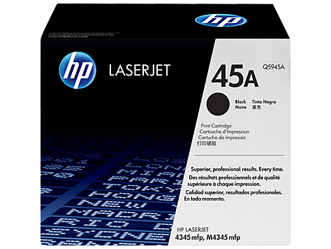 HP 45A BLACK TONER 18000 PAGE YIELD FOR LJ 4345 MFP