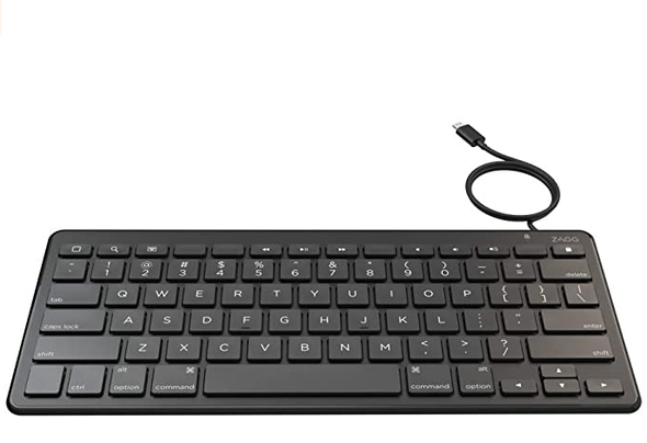 ZAGG Universal Keyboard Lightning Connection - Wired- US/UK English Black