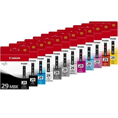 CANON GENUINE PGI-29 INK VALUE PACK of all 12 colours