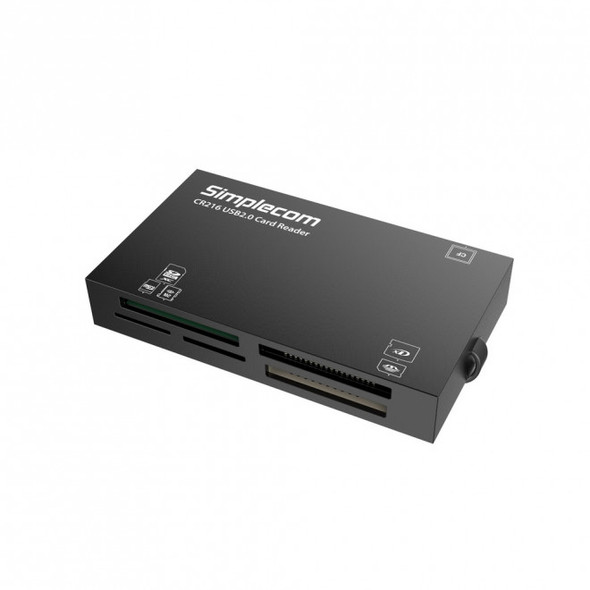 Simplecom CR216 USB Memory Card Reader 6 Slot for MS M2 CF XD Micro SD HC SDXC Black