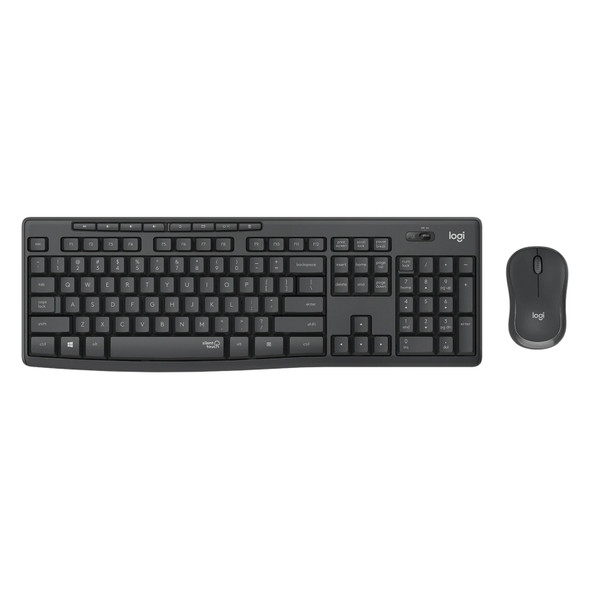 Logitech MK295 Silent Wireless Keyboard & Mouse Combo Black - USB Wireless