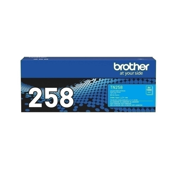 Brother TN258C Cyan Standard Yield toner laser