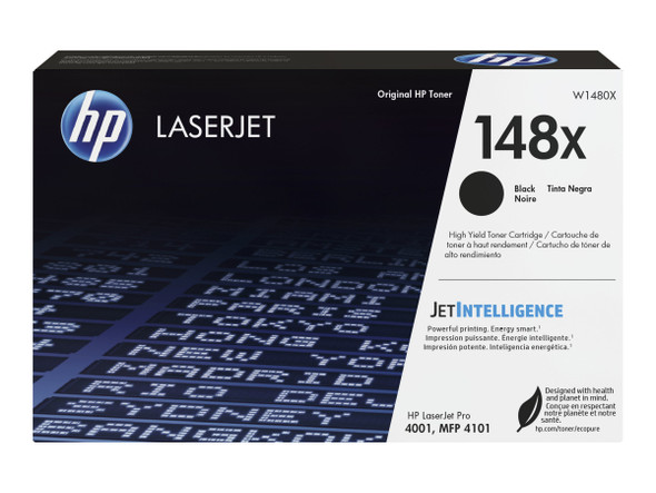 HP 148X Black Toner High Yield approx 9.5K pages - 4001, 4101 printers