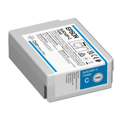 EPSON SJIC42P Cyan Ink Cartridge for ColorWorks CW-C4010 (50ml)