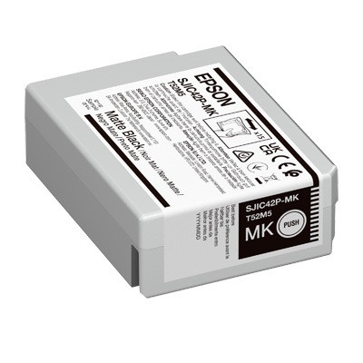 EPSON SJIC42P Matte Black Ink Cartridge for ColorWorks CW-C4010 (50ml)