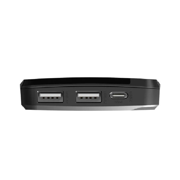 Cygnett ChargeUp Boost 4th Gen 10K mAh Power Bank-Black(CY4747PBCHE)Triple Port(Dual USB-A 15W+1xUSB-C 15W)