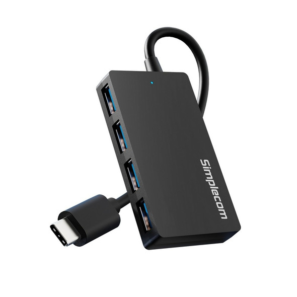 Simplecom CH352 USB-A to 4xPort SuperSpeed USB 3.2 Gen1, 5Gbps, plug & play, bus-powered