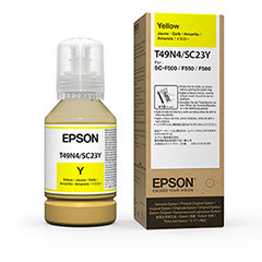 Epson 140ml UltraChrome T49N Dye Sub Yellow Ink Bottle