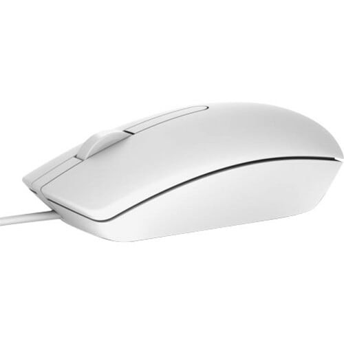 Dell USB Optical Mouse MS116 - White - Cable - 1000 dpi - Scroll