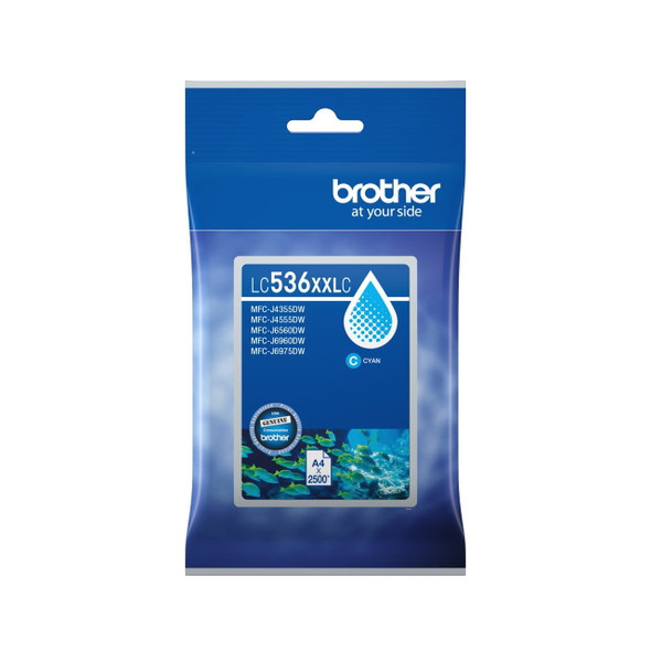 Brother LC536XXLC Genuine Cyan Super High Yield Ink Cartridge