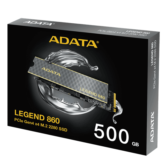 ADATA LEGEND 860 500GB, M.2 INTERNAL NVMe PCIe4 SSD, 5000/3000W MB/s, 5YR WTY