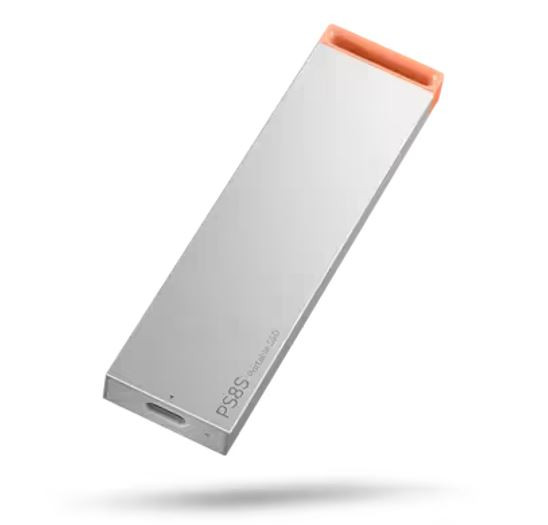 Lenovo PS8S 1TB External Portable SSD ~1050MB/s USB3.2 Gen2 USB-C Stylish Metal Body Lightweight 40g