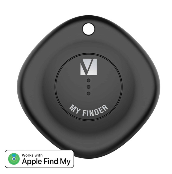 Verbatim Bluetooth Tracker My Finder Black, IP66, IOS Iphone, Ipad, Macbook, Long Life, Pets, Kid, Luggage, Backpack Apple Find My