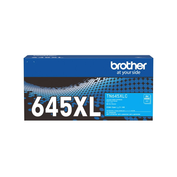 Brother TN645XLC Genuine Cyan High Yield Toner Cartridge