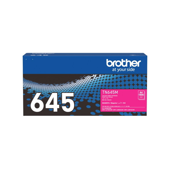 Brother TN645M Genuine Magenta Standard Yield Toner Cartridge