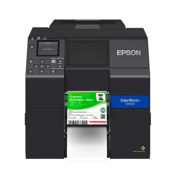 Epson ColorWorks C6010A 4" 4-colour commercial desktop label printer (Auto-cutter) 