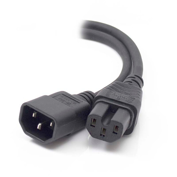 ALOGIC 1.5m IEC C14 to IEC C15 High Temperature - Male to Female  - MOQ:8