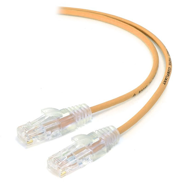ALOGIC 1m Orange Ultra Slim Cat6 Network Cable, UTP, 28AWG - Series Alpha - MOQ:10