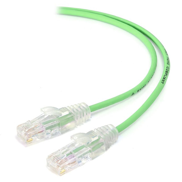 ALOGIC 2m Green Ultra Slim Cat6 Network Cable, UTP, 28AWG - Series Alpha - MOQ:7