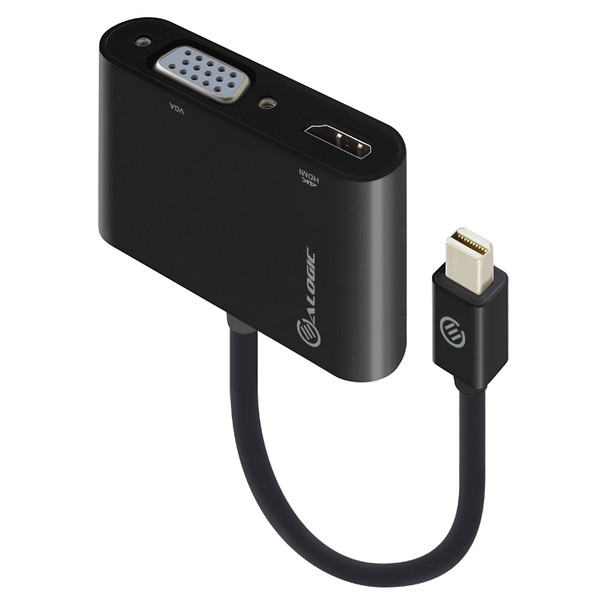 ALOGIC 2-in-1 Mini DisplayPort to 4K  HDMI,VGA Adapter - Male to 2-Female - MOQ:3