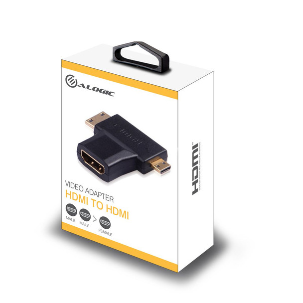 ALOGIC Micro & Mini HDMI (M) to HDMI (F) Adapter  - MOQ:4
