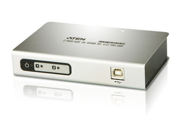 2-Port USB to Converts a USB port to a Legacy RS-422 or RS-485 COM port. Up to 115.2 Kbps data transfer rate for each serial port