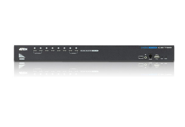 8 PORT Rackmount USB 2.0 HDMI KVMP SWITCH. Support HDCP, Video DynaSync, Multi-Display feature, KB/MS emulation - [ OLD SKU: CS-1798 ]