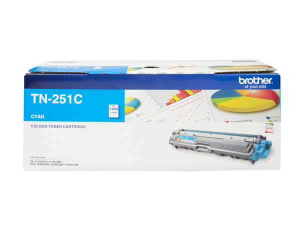 CYAN TONER CARTRIDGE TO SUIT HL-3150CDN/3170CDW/MFC-9140CDN/9330CDW/9340CDW (1,400 Pages)
