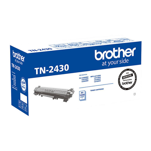 Brother Mono Toner to suit HL-L2350DW/L2375DW/2395DW/MFC-L2710DW/2713DW/2730DW/2750DW UP TO 1,200 PAGES