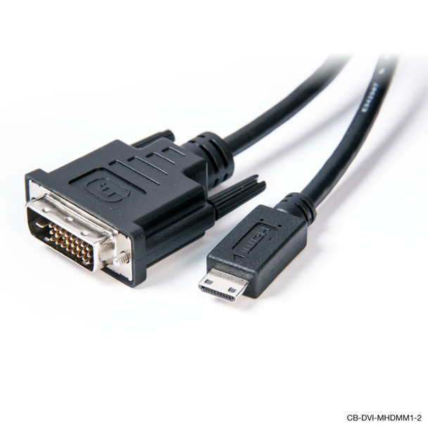 2m Mini HDMI to DVI Cable Male to Male