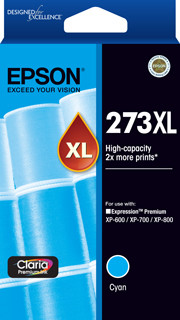 273XL High Capacity Claria Premium Cyan ink