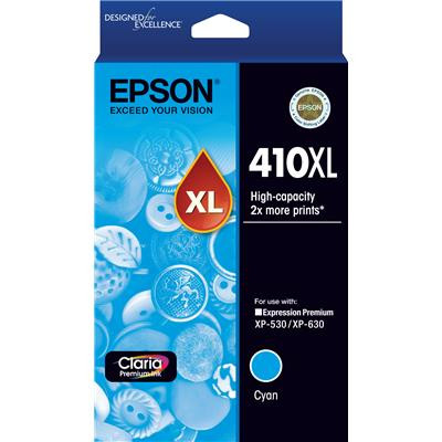 410XL High Capacity Claria Premium - Cyan Ink Cartridge ( XP-530, XP-630, XP-540, XP-640)