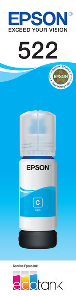 Epson T522 - EcoTank - Cyan Ink Bottle