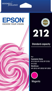 212 Std Magenta Ink - XP-4100, XP-3105, XP-3100, XP-2100, WF-2850, WF-2830, WF-2810