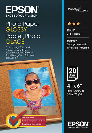 Photo Paper Glossy 6 x 4 " 20 Sheet