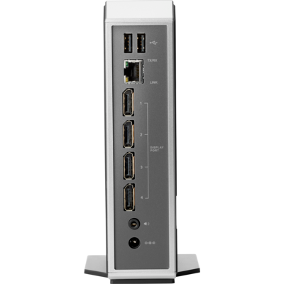 HP t310: TERA2140 PCoIP Zero Client processor/ 512 MB/ 32MB/ / No WiFi/ Gigabit NIC/ No OS - Quad Display