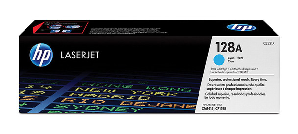 HP 128A CYAN TONER 1.3K FOR CLJ PRO CP1525 CM1415