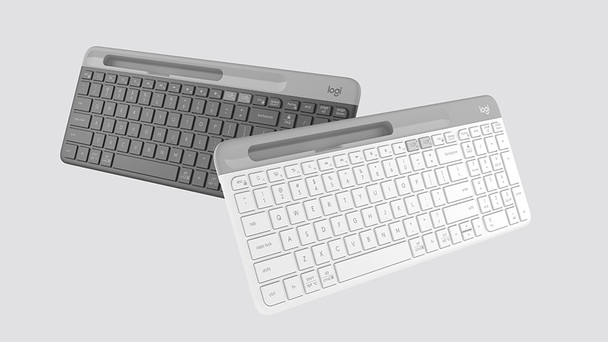 Slim Multi-Device Wireless Keyboard K580 - White