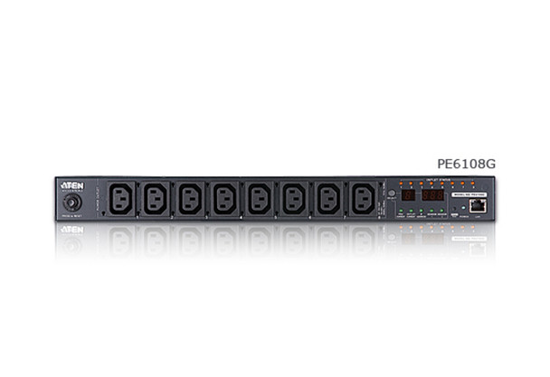 ATEN Metered & Switched Eco PDU - 1U, 10A, INPUT: C14, OUTPUT: 8X C13 [ OLD SKU: PE6108 ]