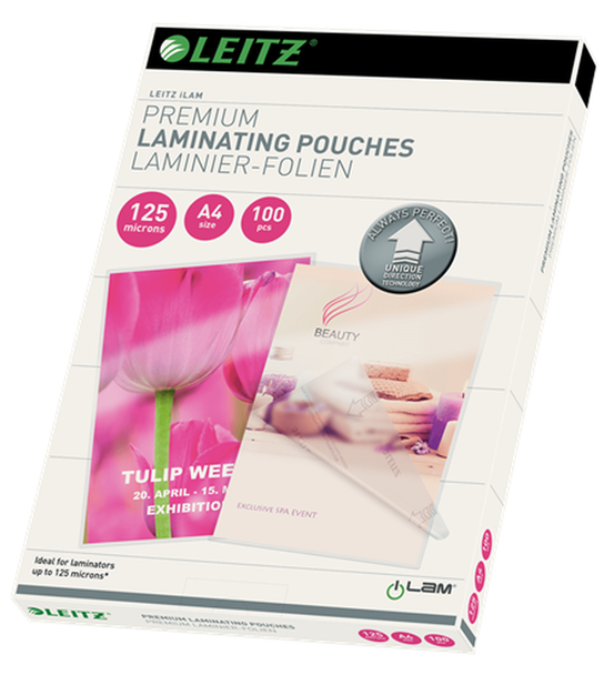 LEITZ ILAM POUCH A4 125MIC 100PC 0402940