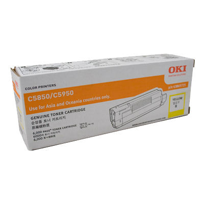TONER CARTRIDGE YELLOW C5850/5950/MC560  6000 PAGES