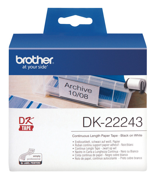 WHITE CONTINUOUS PAPER ROLL 102MMx30.48M FOR QL-1050/1060N