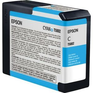 Epson UltraChrome K3 80ml Cyan Pigment Ink Cartridge