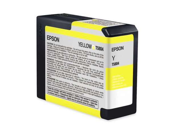 Epson UltraChrome K3 80ml Yellow Pigment Ink Cartridge