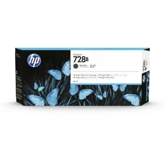 HP 728B 300ML Matte Black Ink Designjet T720 & T830