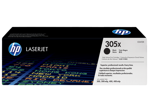 HP 305X BLACK TONER 4000 PAGE YIELD FOR M451 M375 M475