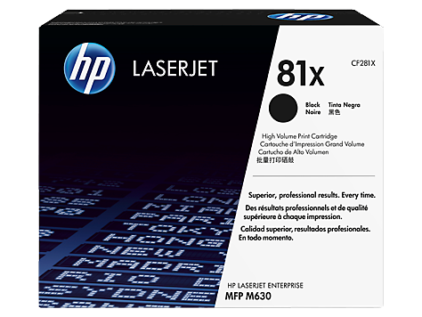 HP 81X Original Toner Cartridge Black  High Yield - 25000 Pages CF281X